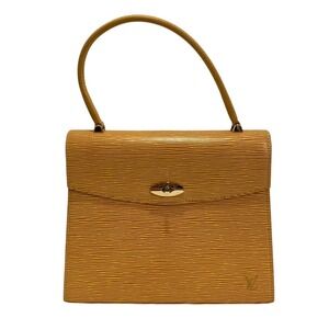 LOUIS VUITTON Louis Vuitton Epi Leather Malesherbes Handbag M52379 Jaune Yell...